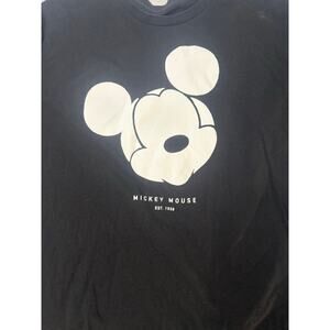 Disney Neff Mickey Mouse Silhouette Black Tshirt